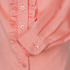 Блузка с оборками, персиковый цвет