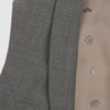 Стильный приталенный жилет с воротником "шалька", серый цвет