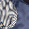Приталенный костюм из ткани в полоску с водо- и грязеотталкивающим эффектом, на подкладке, темно-синий цвет