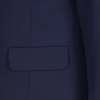 Жакет прилегающего силуэта из ткани повышенной износостойкости, на подкладке, синий цвет