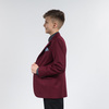 Пиджак полуприлегающего силуэта из ткани повышенной износостойкости, бордовый цвет
