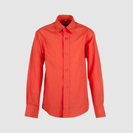 Классическая рубашка из 100% хлопка, оранжевый цвет