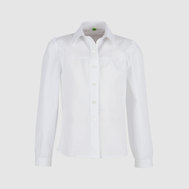 Блуза с бантом, белый цвет