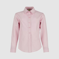Блузка с оборкой, розовый цвет