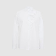 Блузка с короткими рукавами, с вышивкой, белый цвет