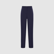 Классические прямые брюки на подкладке, темно-синий цвет