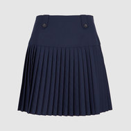Трикотажная юбка с карманами, синий цвет