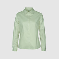 Блузка с оборками, зеленый цвет